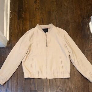 Banana Republic Light Tan Bomber Jacket
